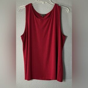 Eileen Fisher Tank Top Women’s XL Maroon Stretch Lycra Sleeveless Scoop Neck
